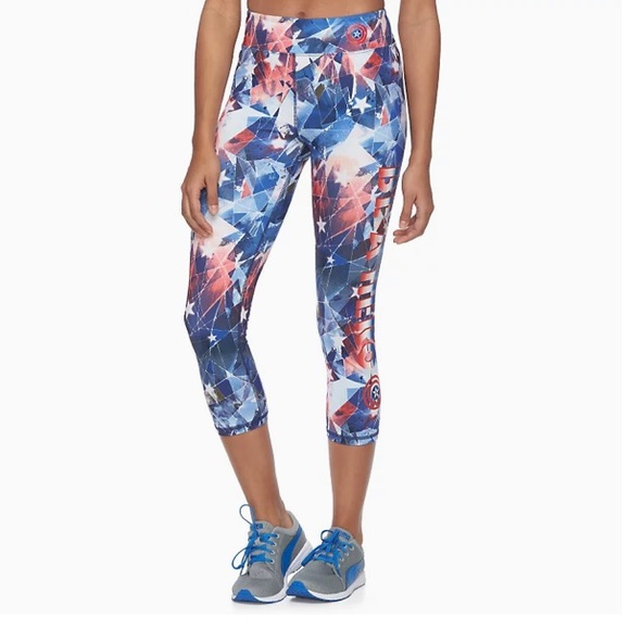 Her Universe Pants - Her Universe Marvel Captain America Hero Leggings